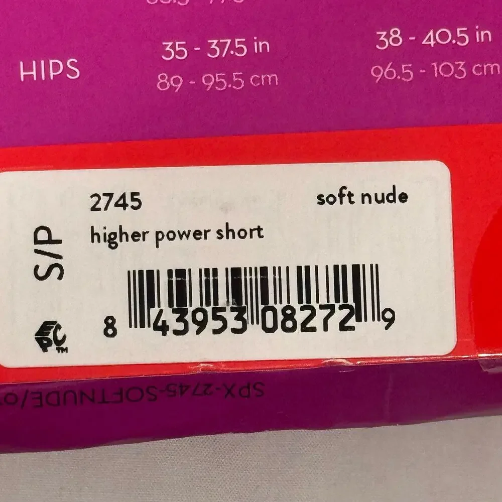 Spanx 2745 Higher Power Shaping Shorts Pull-On Nude Size Small NWT